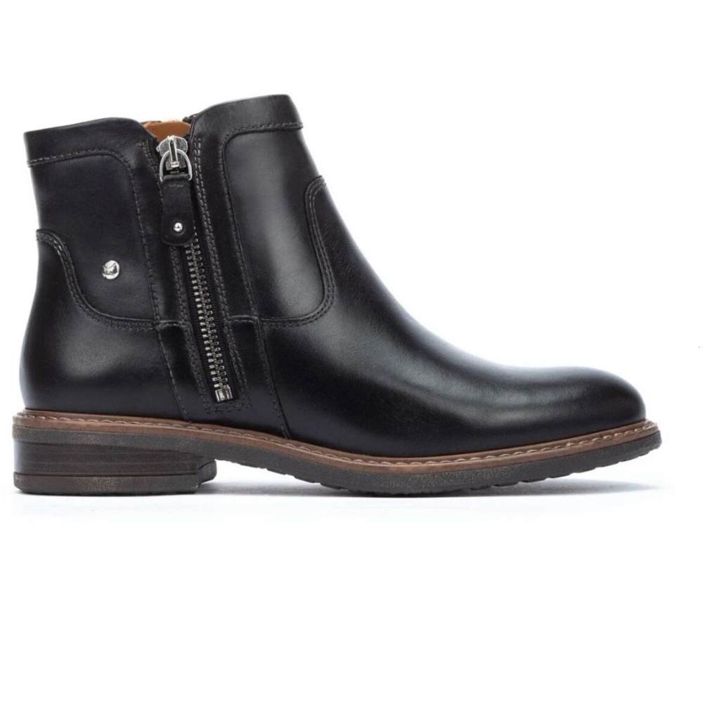 ❤️PIKOLINOS black Leather Ankle Booties | size 6.5 - 7 US / 37 EU - Picture 2 of 8